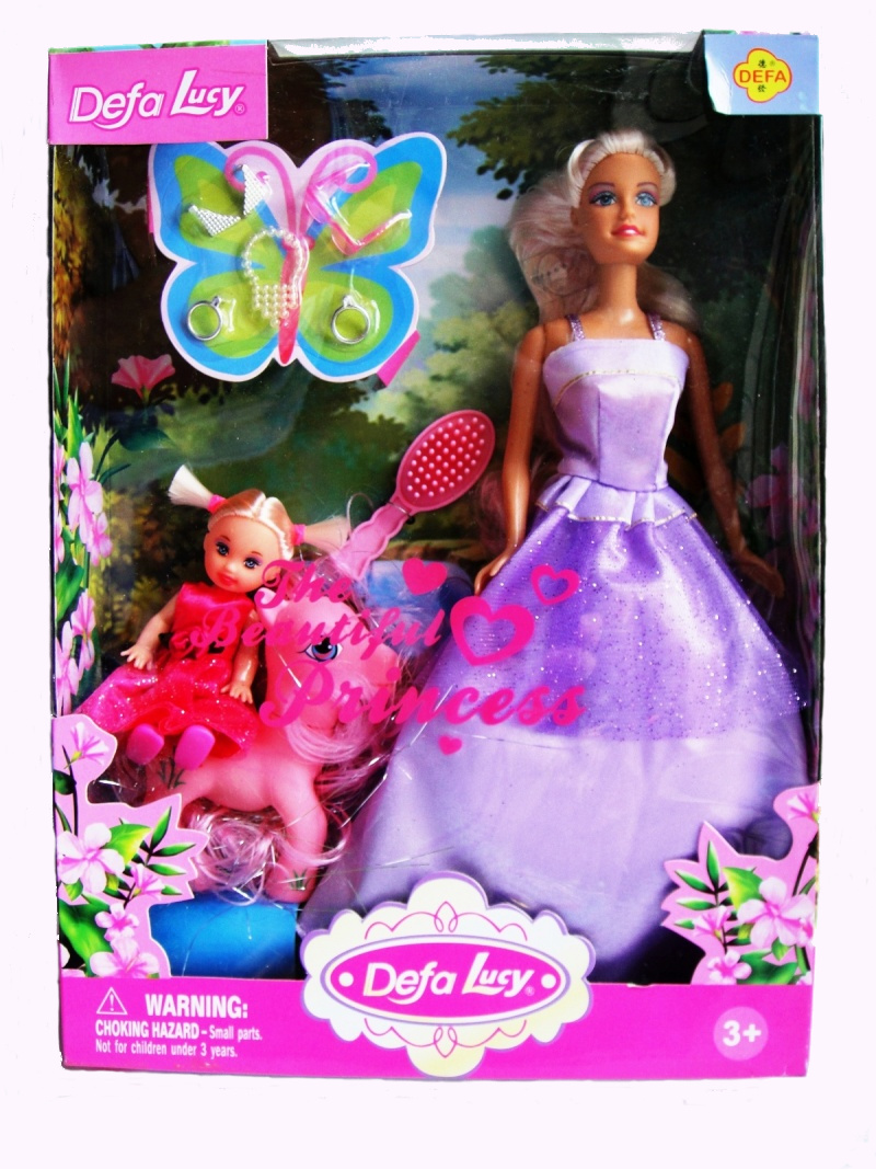 Набор из 2-х кукол Defa - Прекрасная принцесса, с пони   